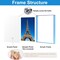 10x12 Picture Frames,Stunning Color Acrylic Photo Frame,Use as 10x12, 10x10, 9X12, 8.5x11, 8x10 Picture Frame and Acrylic Decorative Tray, Blue, 1Pack